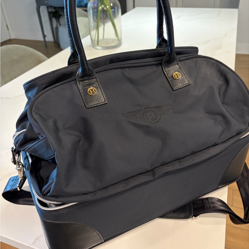Aquascutum for Bentley Navy and Black Travel Bag